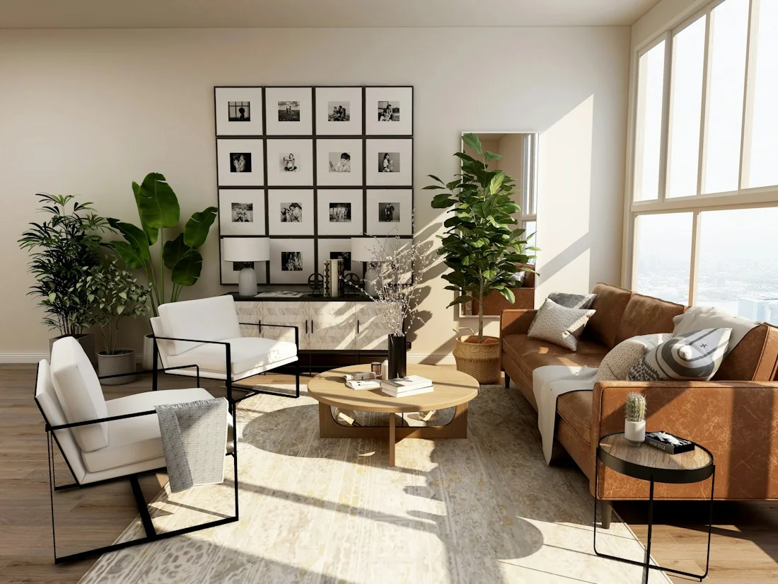 Intérieur lumineux, photo d’ambiance